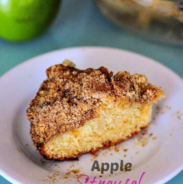 apple streusel cake