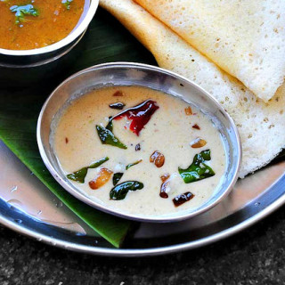 white coconut chutney recipe