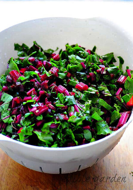 beetroot leaves dal-masoor dal recipe with beet leaves