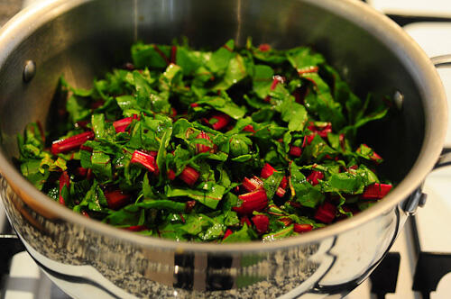 beetroot leaves dal-masoor dal recipe with beet leaves-10