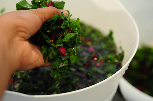 beetroot leaves dal-masoor dal recipe with beet leaves-5