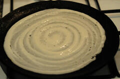 Dosa batter with urad flour & rice flour, no grind dosa batter Dosa batter with urad flour & rice flour, no grind dosa batter
