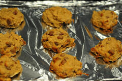banana oatmeal chocolate chip cookies-11