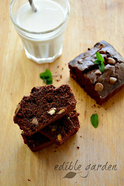 atta jaggery brownie recipe-whole wheat brownies