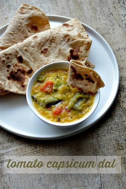 tomato capsicum dal recipe