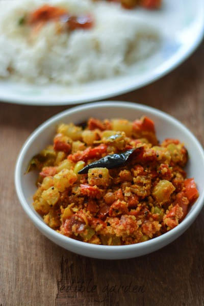 chow chow capsicum curry recipe