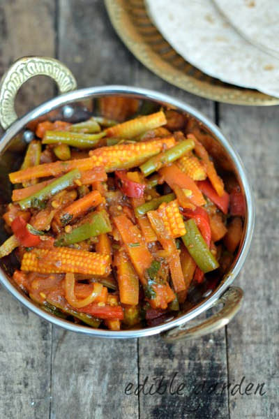 vegetable jalfrezi recipe, vegetable jalfrezi