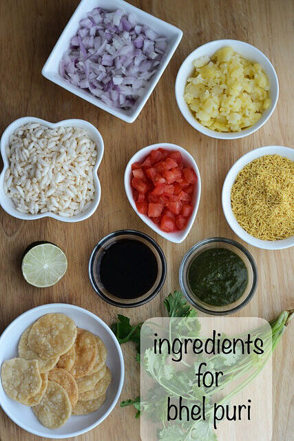 bhel puri recipe, how to make bhel poori