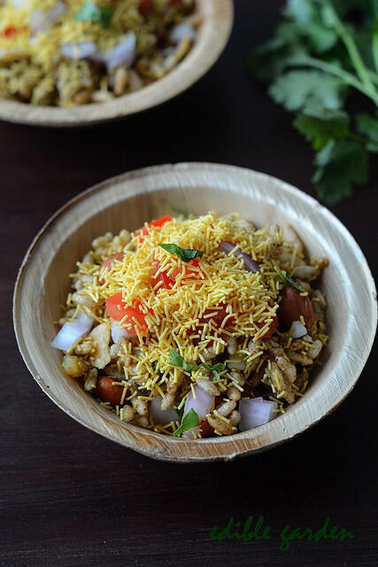 bhel puri recipe, how to make bhel poori