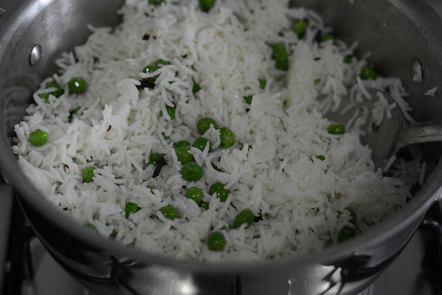 Peas pulao recipe, how to make peas pulao step by step