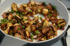 mushroom peas masala dry recipe-4