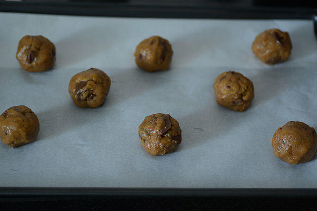 Whole wheat chocolate chip cookies, step by step recipe