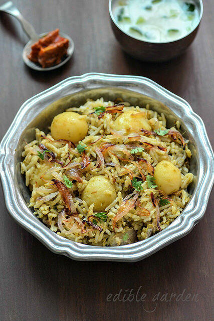 baby potato biryani recipe