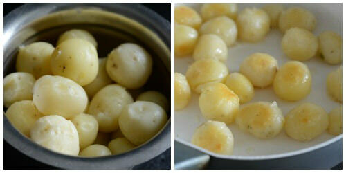 baby potato biryani recipe step by step