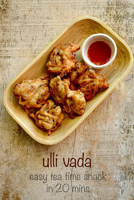 Ulli vada onion vada recipe, Kerala tea time snack