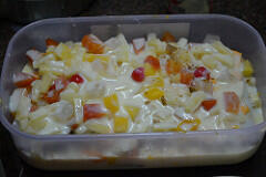 Eggless no bake mango biscuit pudding recipe step by step Eggless no bake mango biscuit pudding recipe step by step