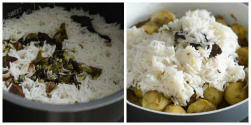 baby potato biryani recipe step by step