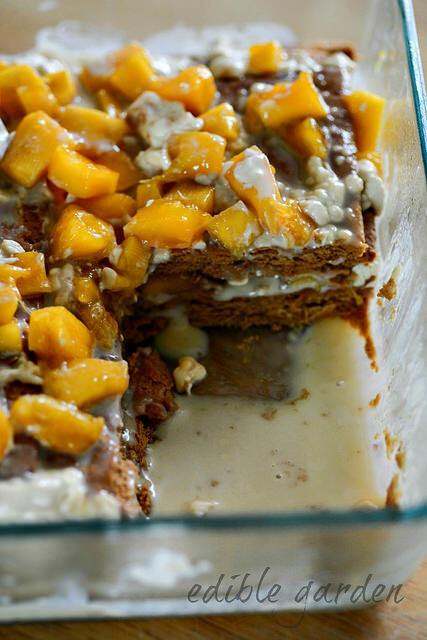 Eggless no bake mango biscuit pudding recipe step by step Eggless no bake mango biscuit pudding recipe step by step