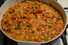 chana capsicum curry recipe-10
