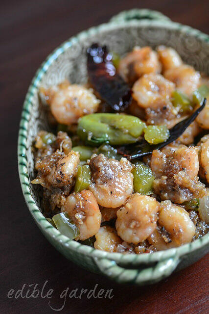 Dry Chilli Prawns Recipe - How to make Indian Chilli Prawns chilli prawns recipe, step by step