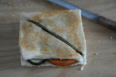 Grilled Vegetable Sandwich Recipe - Easy Indian Evening Snacks