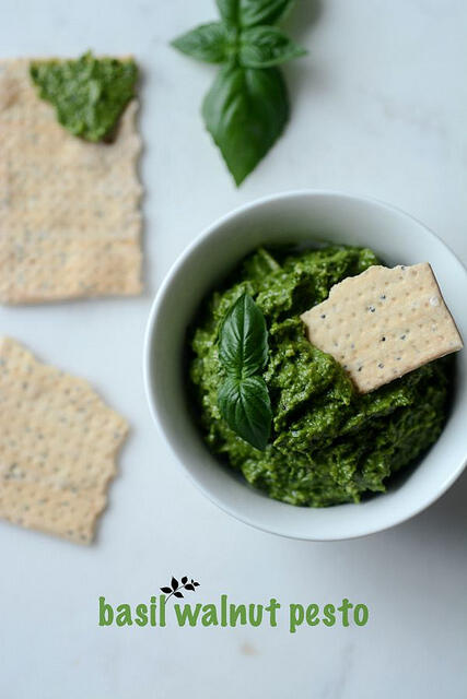 how to make walnut basil pesto recipe