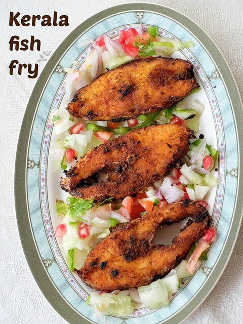 Kerala fish fry recipe, how to make fish fry