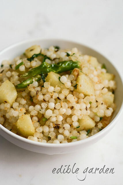 sabudana khichdi, sago khichdi recipe