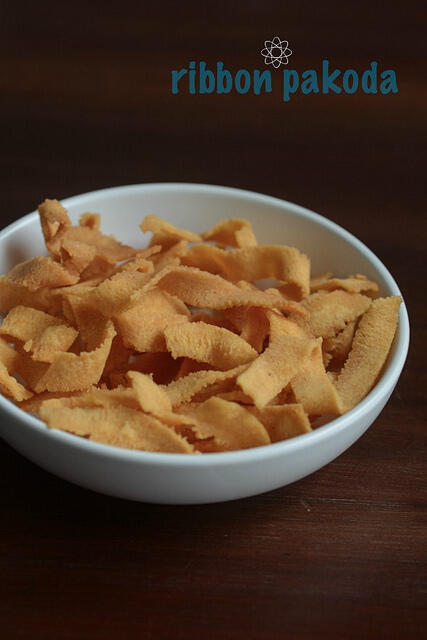 Ribbon Pakoda Recipe, How to Make Ribbon Pakoda Step by Step ribbon pakoda, ribbon murukku, how to make ribbon pakoda