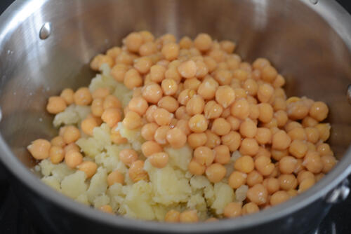 chickpea potato patties, how to make chickpea potato patties