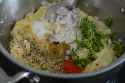chickpea potato patties, how to make chickpea potato patties