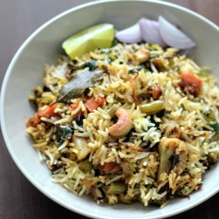 Hyderabadi vegetable dum biryani recipe, veg dum biryani