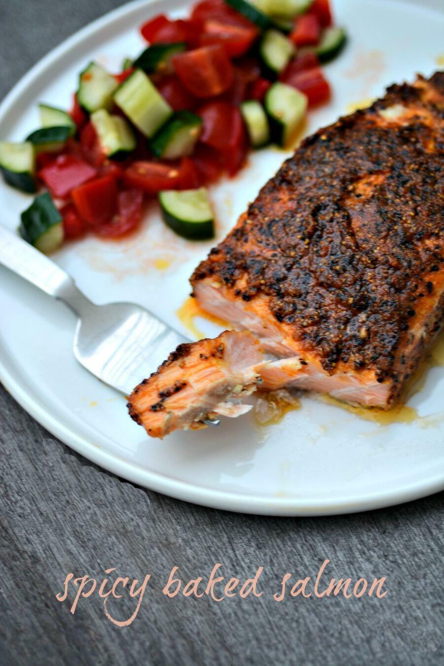 Baked salmon recipe, Indian-style baked salmon - Edible Garden
