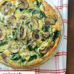 spinach mushroom frittata recipe step by step