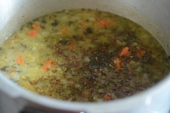 mixed vegetable dal recipe, step by step