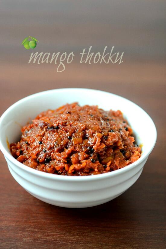 Mango thokku recipe, how to make mango thokku step by step