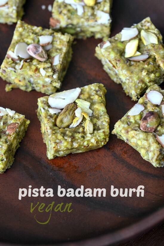 pista badam burfi recipe