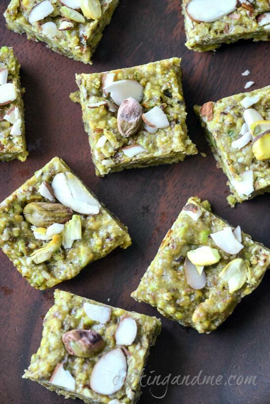 pista badam burfi recipe