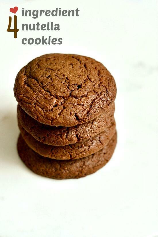 4 ingredient nutella cookies recipe