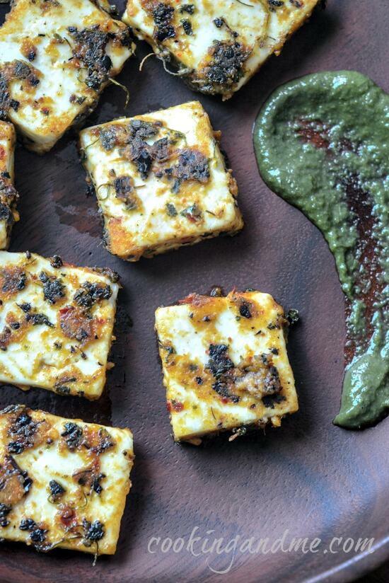 amritsari paneer tikka recipe, paneer amritsari