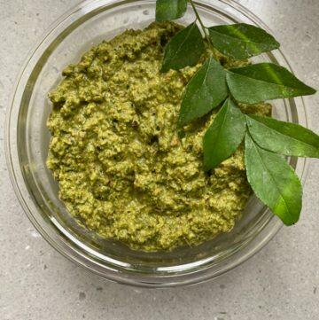 Curry leaves thogayal recipe