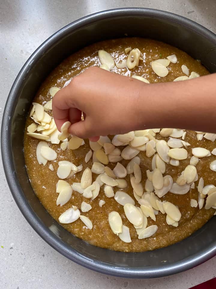 gluten free almond coconut lime cake