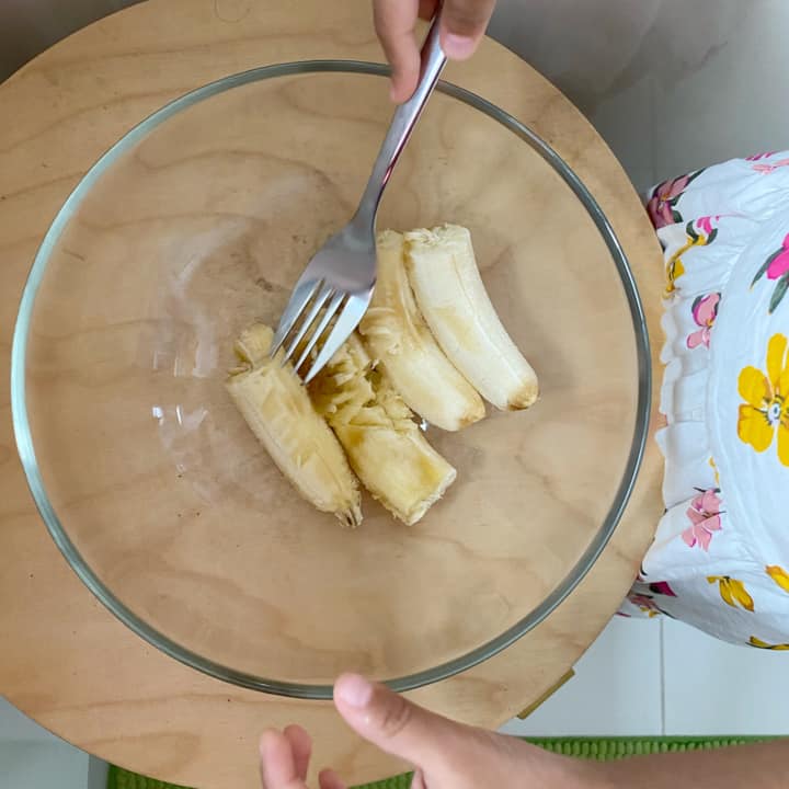 step by step one bowl chocolate chip banana bread recipe