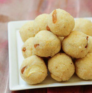 rava laddu or rava ladoo recipe