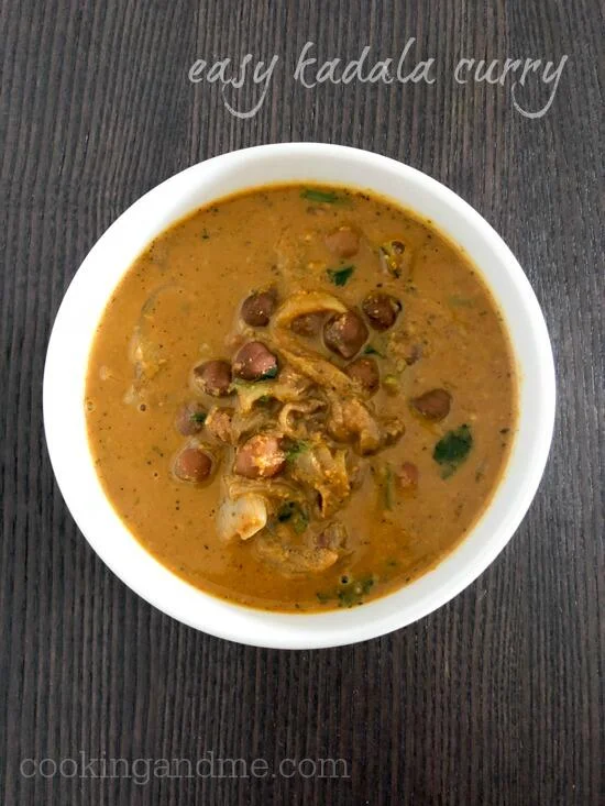 kerala kadala curry recipe in a bowl